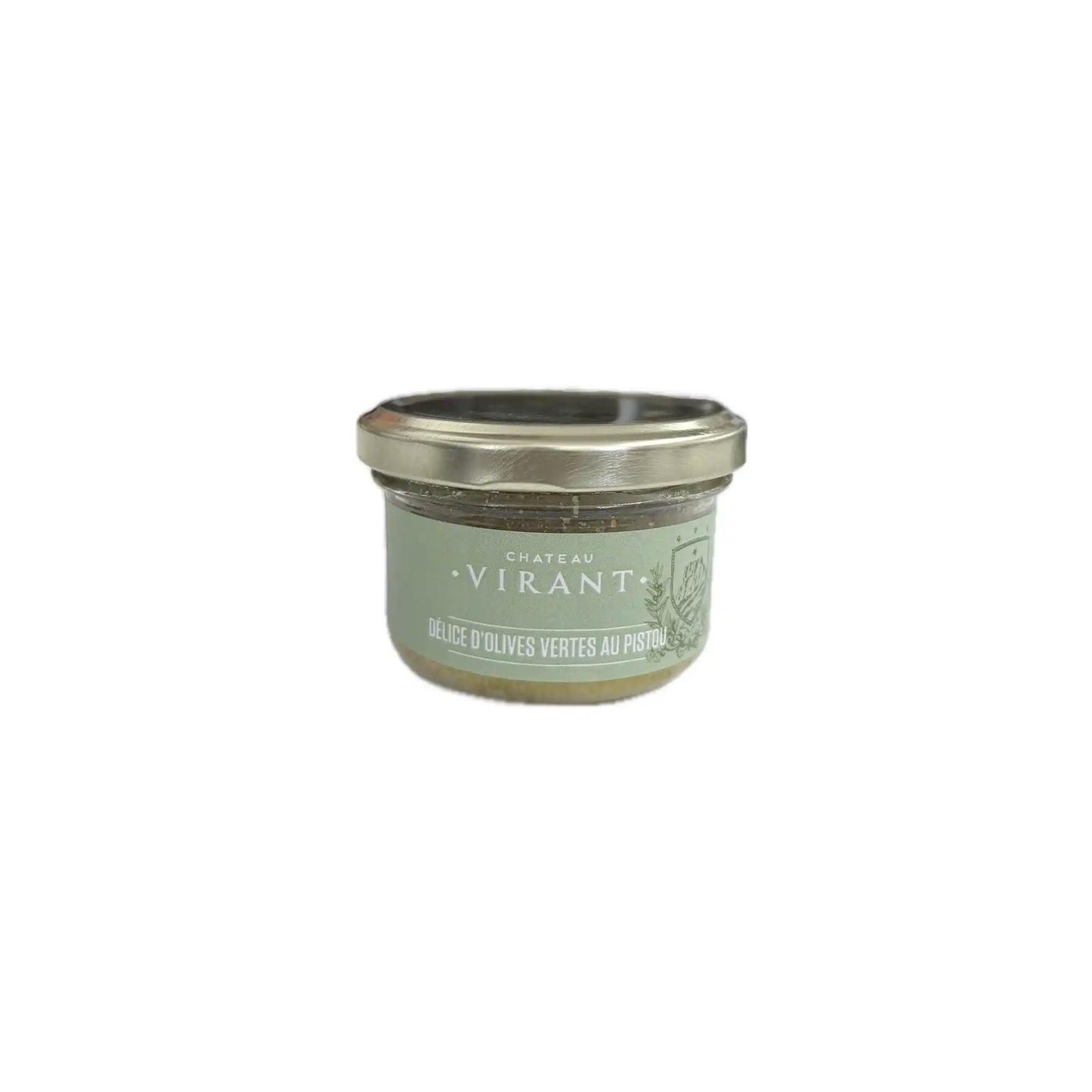 CHATEAU VIRANT DELICE D'OLIVES VERTES AU PISTOU 90g