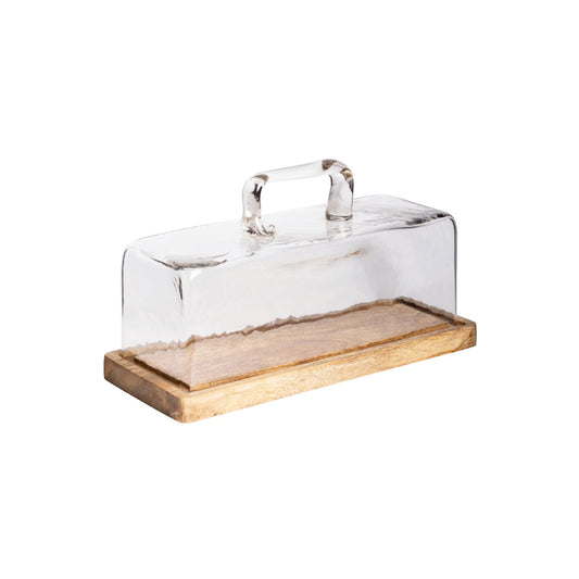 CHEHOMA ARTISAN CAKE TRAY WITH GLASS COVER