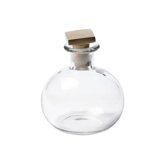 CHEHOMA ROUND CARAFE WITH SQUARE STOPPER