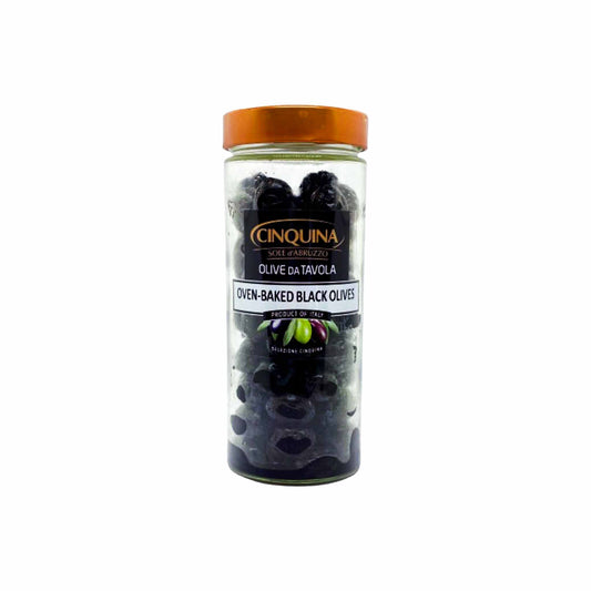 CINQUINA OVEN-BAKED BLACK OLIVES 11.3oz