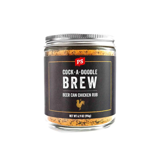 PS COCK-A-DOODLE BREW BEER CAN CHICKEN RUB 6.9oz