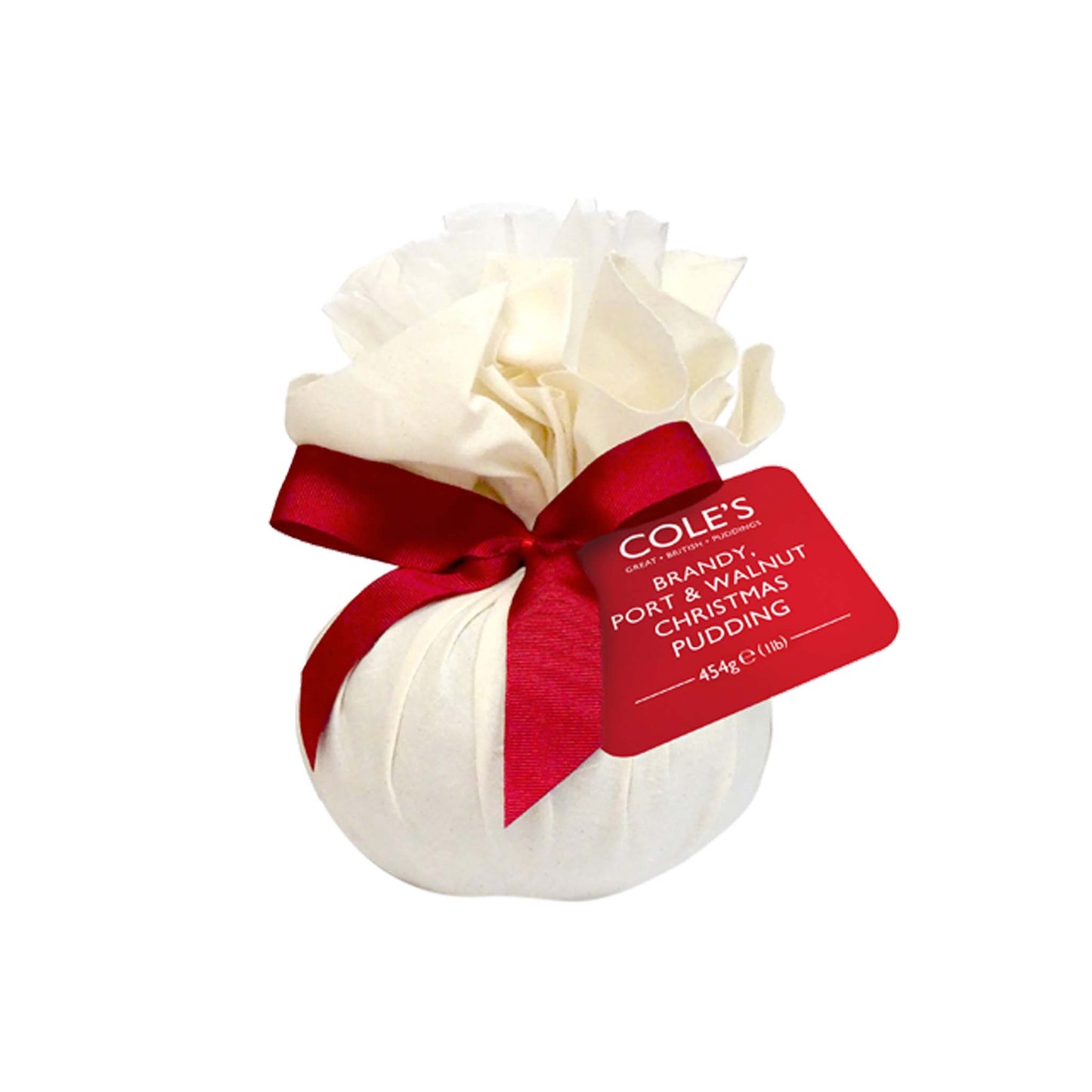 COLES BRANDY PORT & WALNUT CHRISTMAS PUDDING 454g