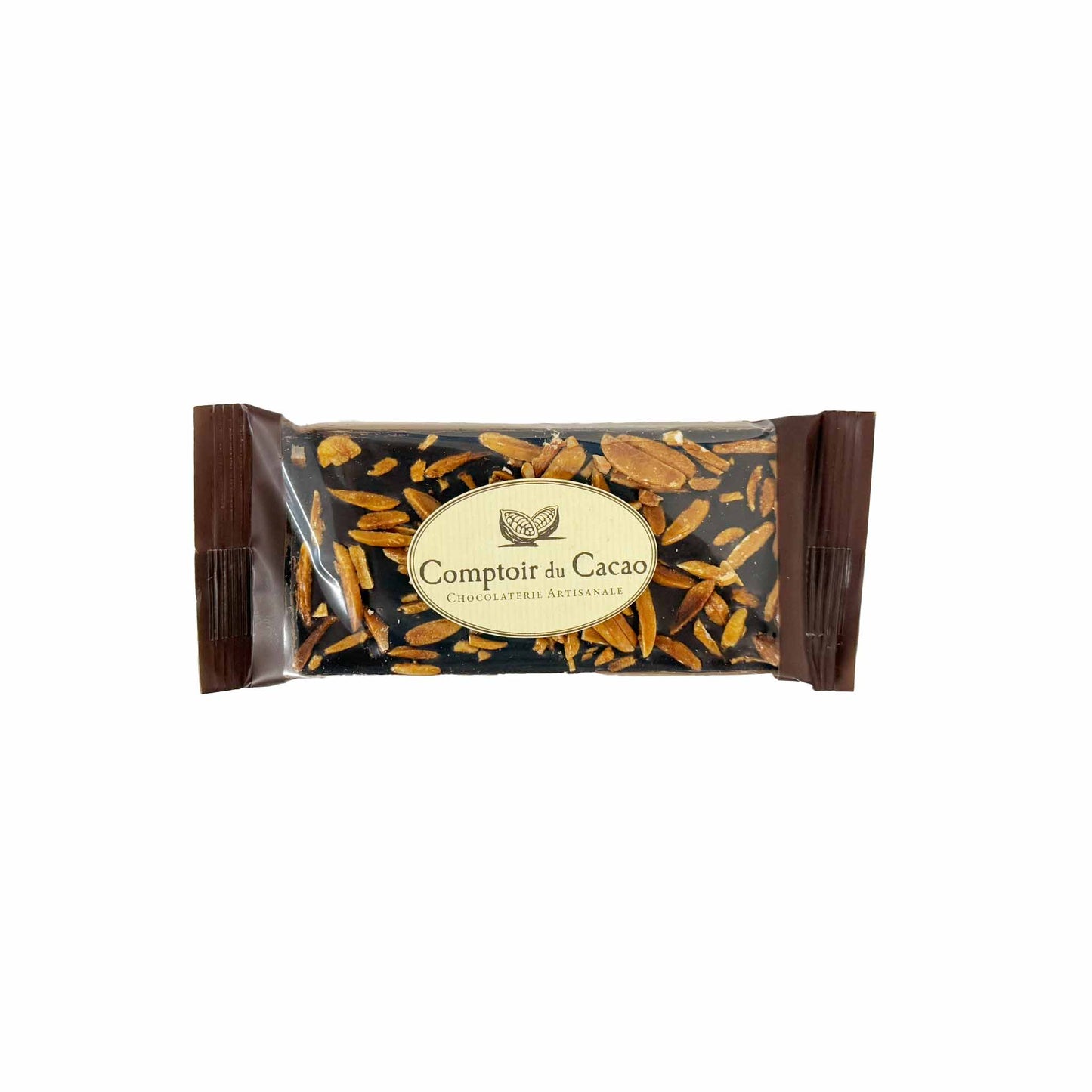 COMPTOIR DU CACAO MINI DARK CHOCOLATE WITH CARAMELIZED ALMONDS 40g