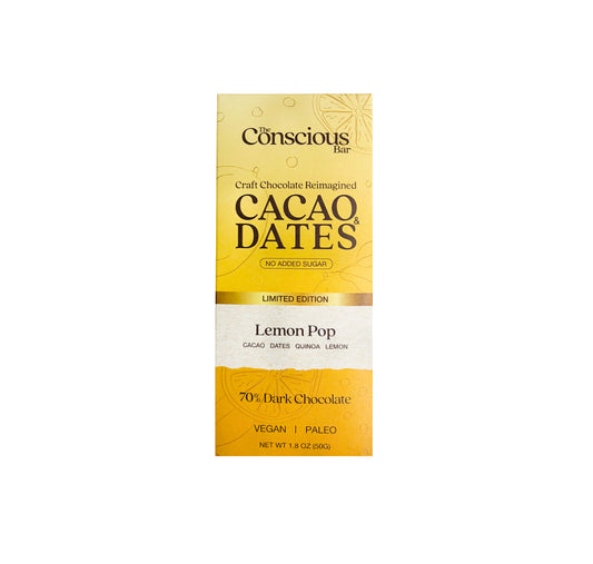 CONSCIOUS BAR LEMON POP 50g