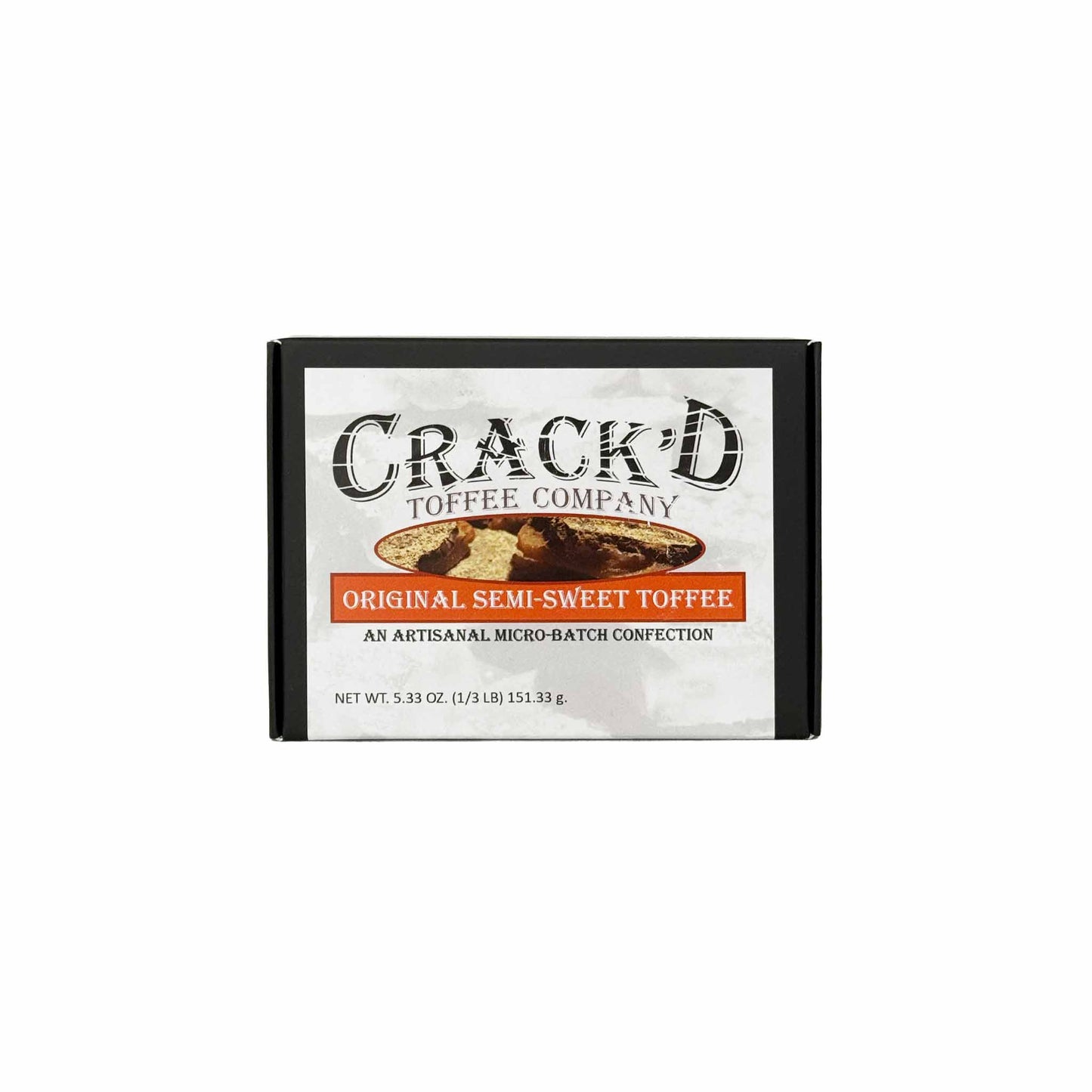CRACK'D ORIGINAL SEMI-SWEET TOFFEE 5.33oz