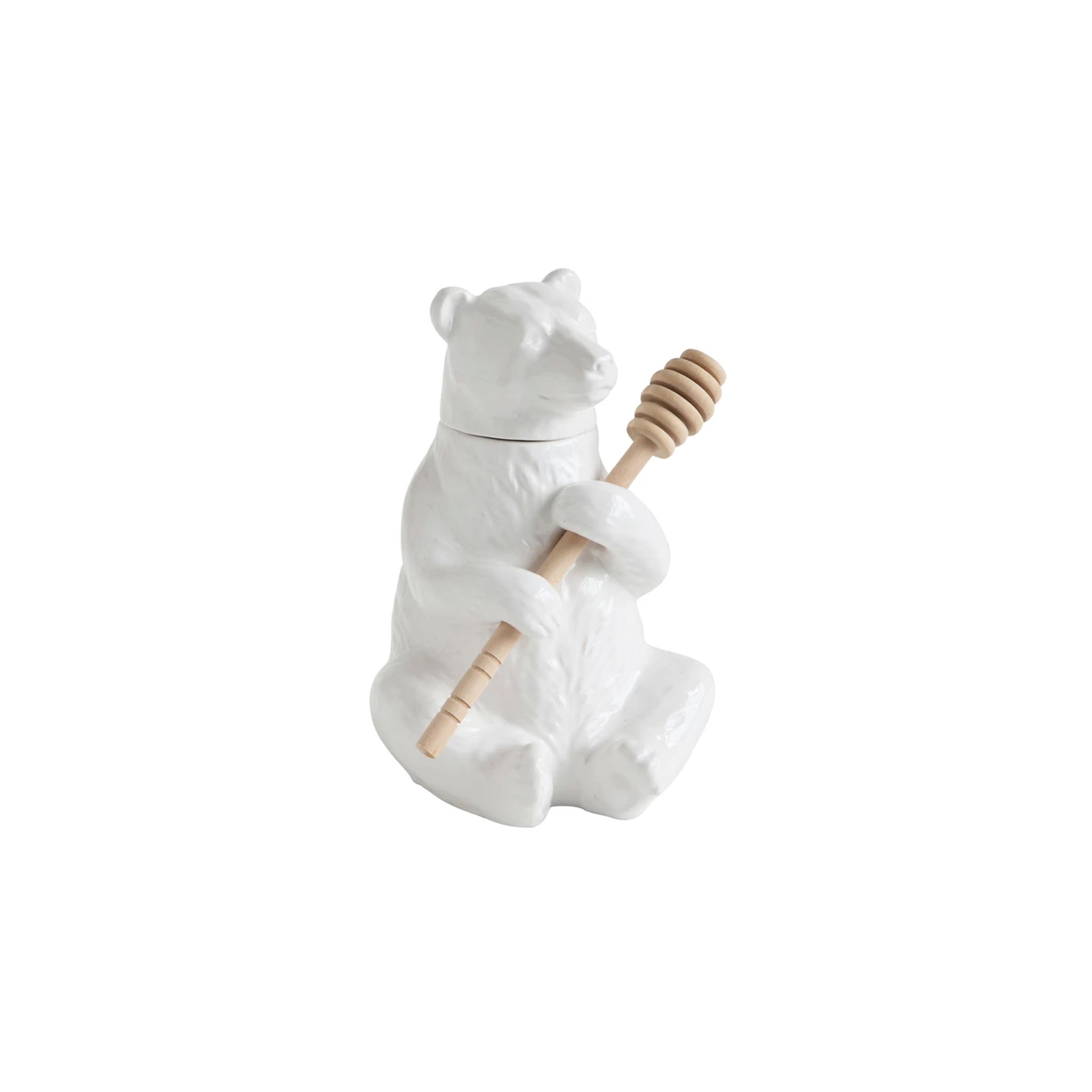 Creative Bear Honey Pot With Dipper Set