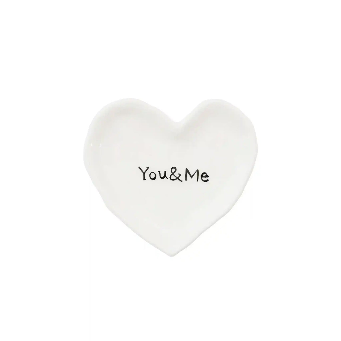 CREATIVE CO-OP HEART DISH - MATTE