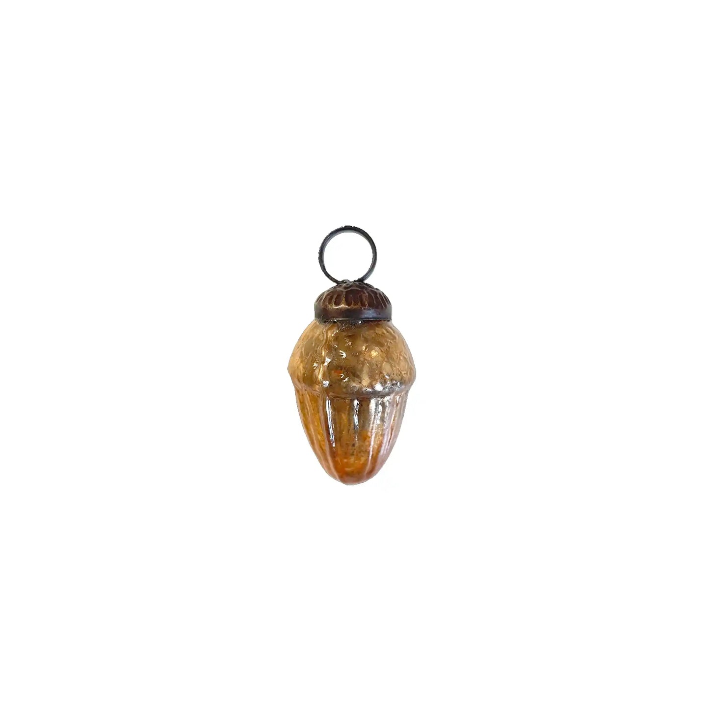 CREATIVE MERCURY GLASS ACORN SHAPED ORNAMENTS SINGLE