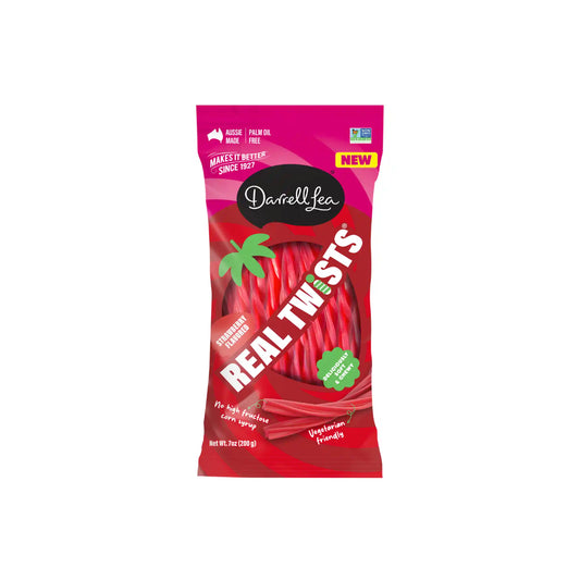 DARRELL LEA STRAWBERRY LICORICE TWISTS 200g