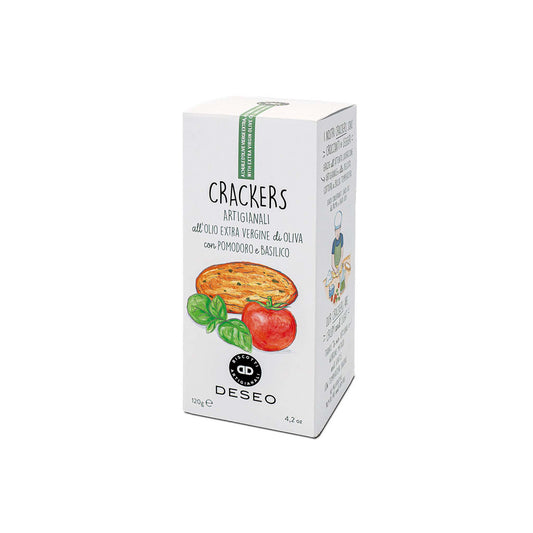 DESEO EVOO TOMATO AND BASIL CRACKERS 120g