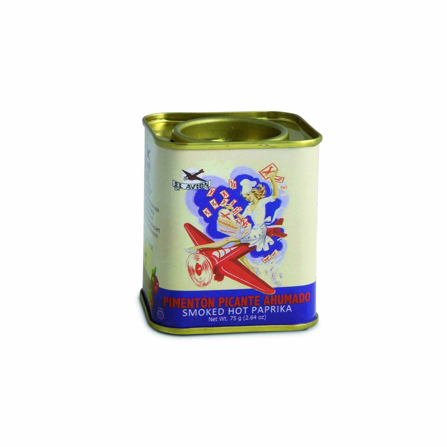 EL AVION SMOKED HOT PAPRIKA VINTAGE TIN 75g