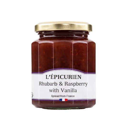 EPICURIEN RHUBARB RASPBERRY VANILLA PRESERVES 320g