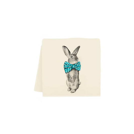ERIC & CHRISTOPHER BUNNY BOWTIE TEA TOWEL