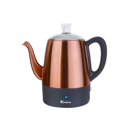 EURO CUISINE ELECTRIC PERCOLATOR (4 CUP) - COPPER