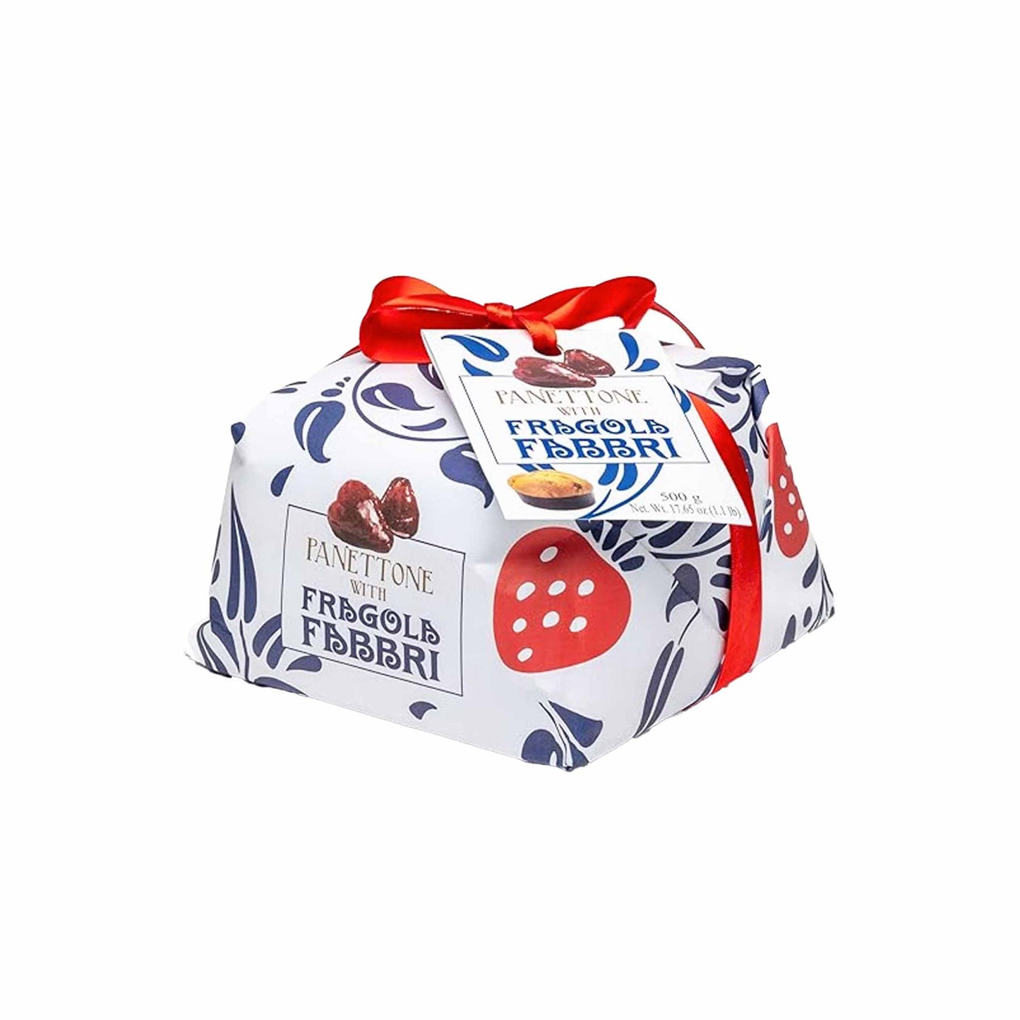 FABBRI PANETTONE WITH CANDIED STRAWBERRIES 500g