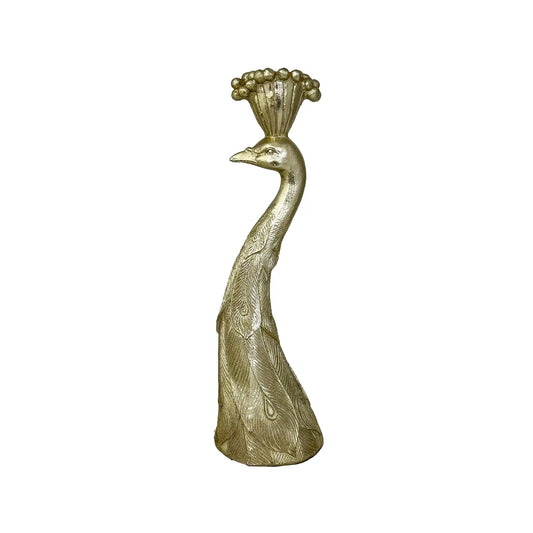 FAYE LARGE GATSBY PEACOCK CANDLESTICK