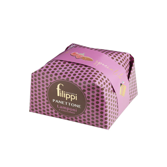 FILIPPI PANETTONE LAMPONI E CIOCCOLATO 500g