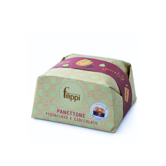 FILIPPI PANETTONE PISTACCHIO E CIOCCOLATO 750g