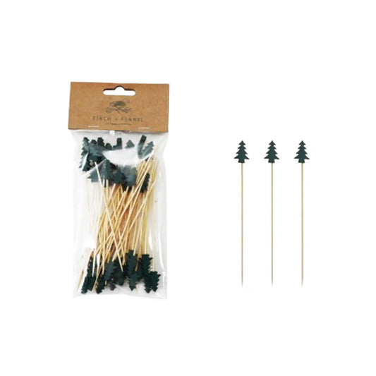 FINCH&FENNEL BAMBOO SKEWERS W/TREES 50ct