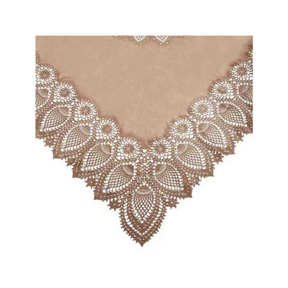 FIORIRA UN GIARDINO VINYL LACE TABLECLOTH - LINEN (59" X 104")