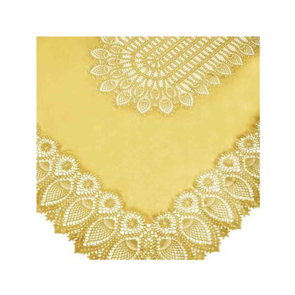 FIORIRA UN GIARDINO VINYL LACE TABLECLOTH - SUNFLOWER (59" X 104")