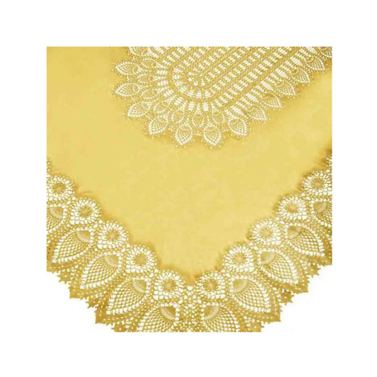 FIORIRA UN GIARDINO VINYL LACE TABLECLOTH - SUNFLOWER (59" X 104")