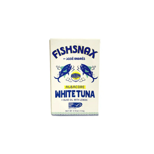 FISHSNAX JOSE ANDRES ALBACORE WHITE TUNA IN LEMON EVOO 3.9oz