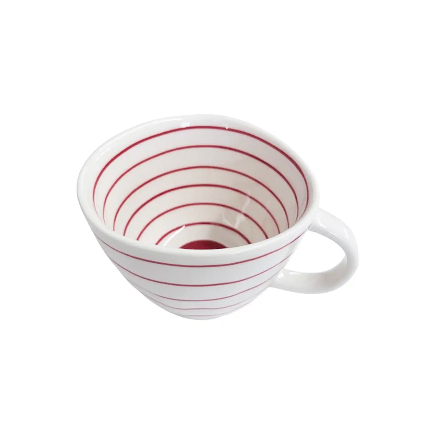 FODORY CASA STRIPE MUG RED
