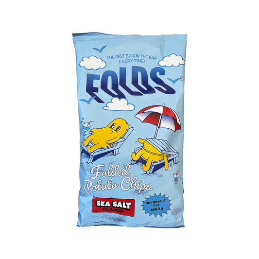 FOLDS KETTLE COOKED FOLDED POTATO CHIPS SEA SALT 7oz