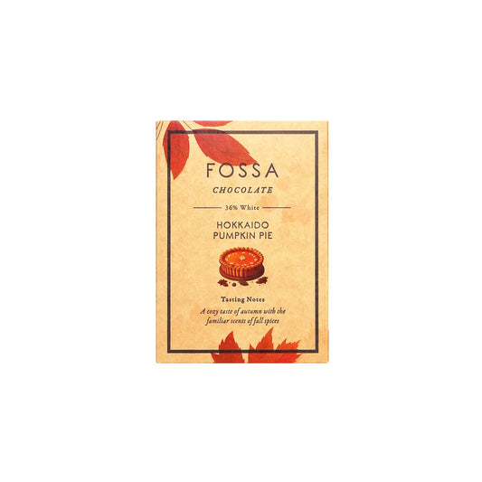 FOSSA HOKKAIDO PUMPKIN PIE 36% WHITE CHOCOLATE 50g