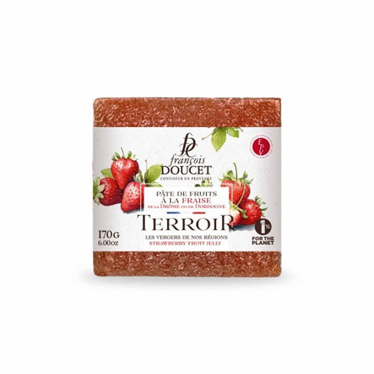 FRANCOIS DOUCET STRAWBERRY FRUIT JELLY SQUARE 170g