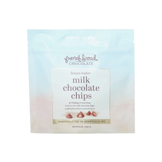 FRENCH BROAD BROWN BUTTER MILK CHOCOLATE CHIPS 8oz