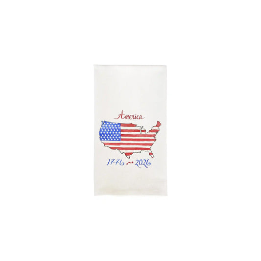 FRENCH GRAFFITI AMERICA THE BEAUTIFUL DISH TOWEL