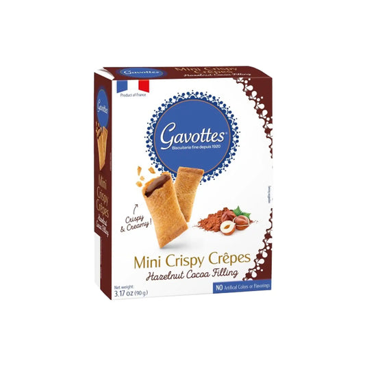 GAVOTTES CREPE MINI CHOCOLATE HAZELNUT 90g