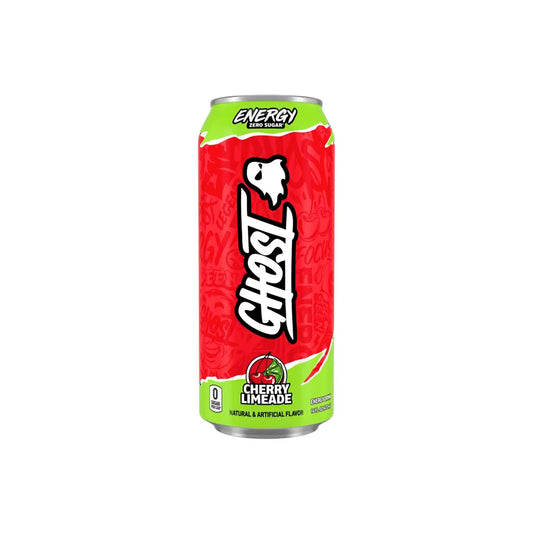 GHOST CHERRY LIMEADE ZERO SUGAR ENERGY BEVERAGE 16oz