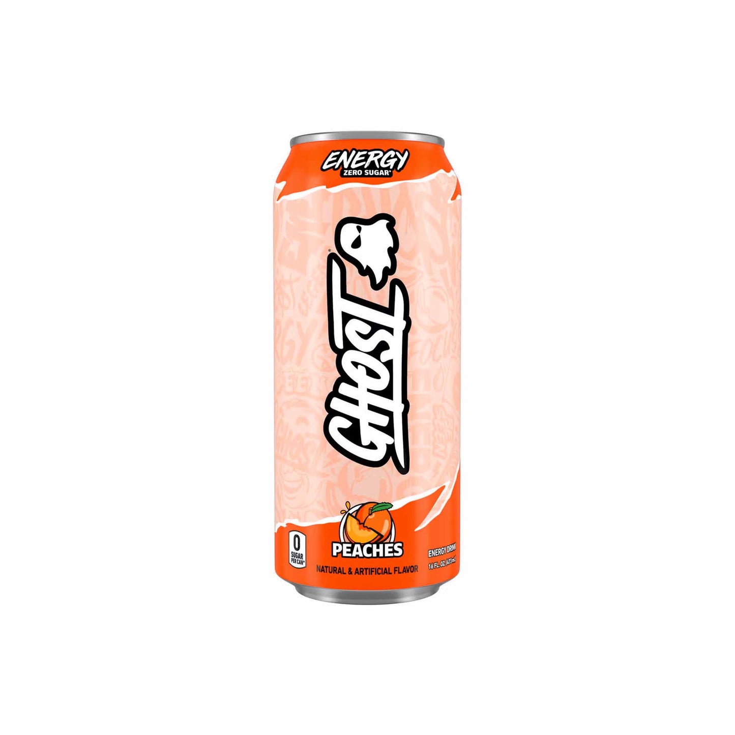 GHOST PEACHES ENERGY DRINK 16 fl oz