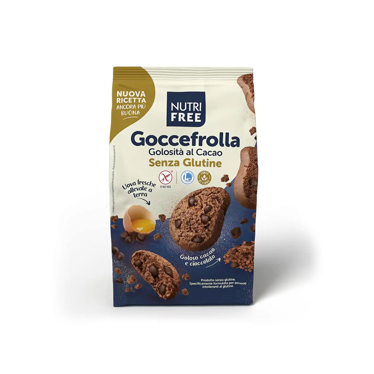 NUTRIFREE GLUTEN FREE GOCCEFROLLA CACAO WITH CHOCOLATE CHIPS 300g