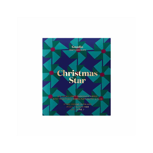 GOODIO CHRISTMAS STAR 35% CACAO VEGAN CHOCOLATE 48g