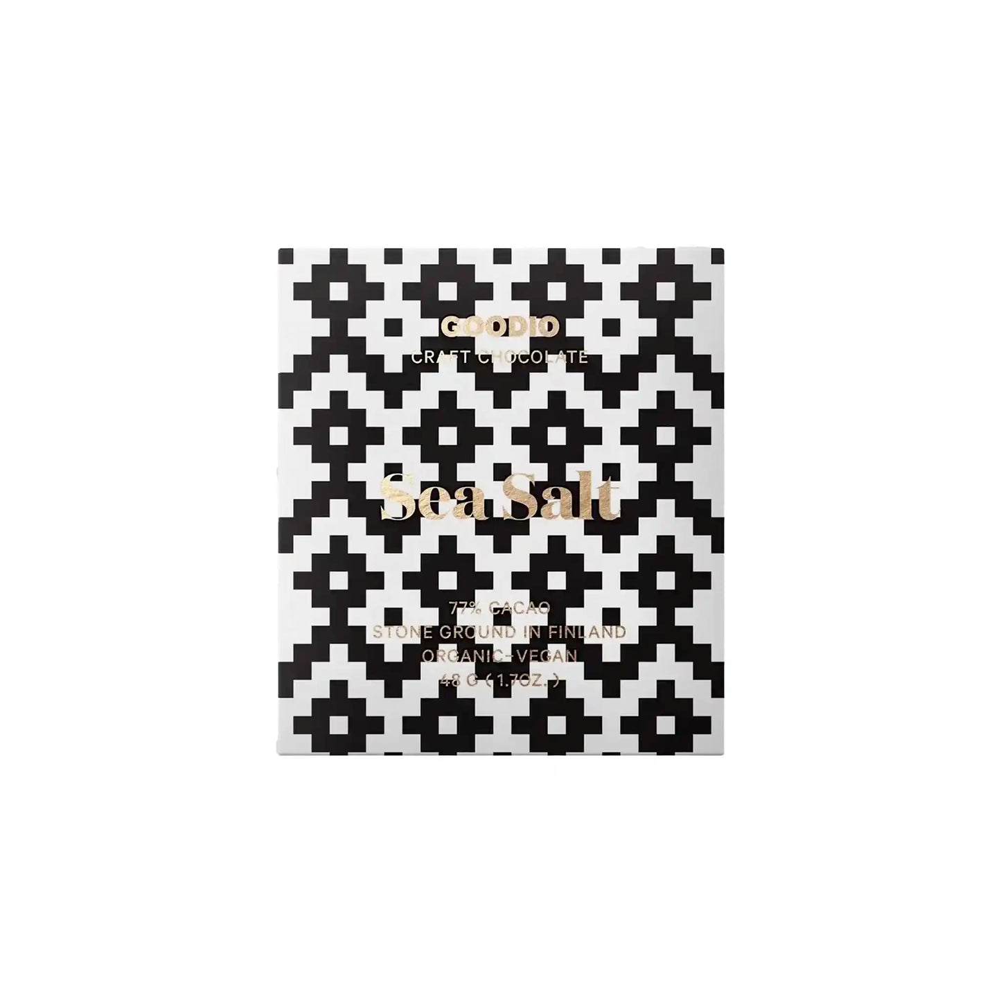 GOODIO SEA SALT 77% DARK CHOCOLATE 48g
