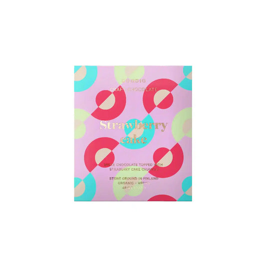 GOODIO STRAWBERRY CAKE WHITE CHOCOLATE 48g