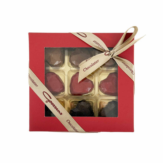 GOOSSENS HEART SHAPED MIXED CHOCOLATE ASSORTMENT 102g