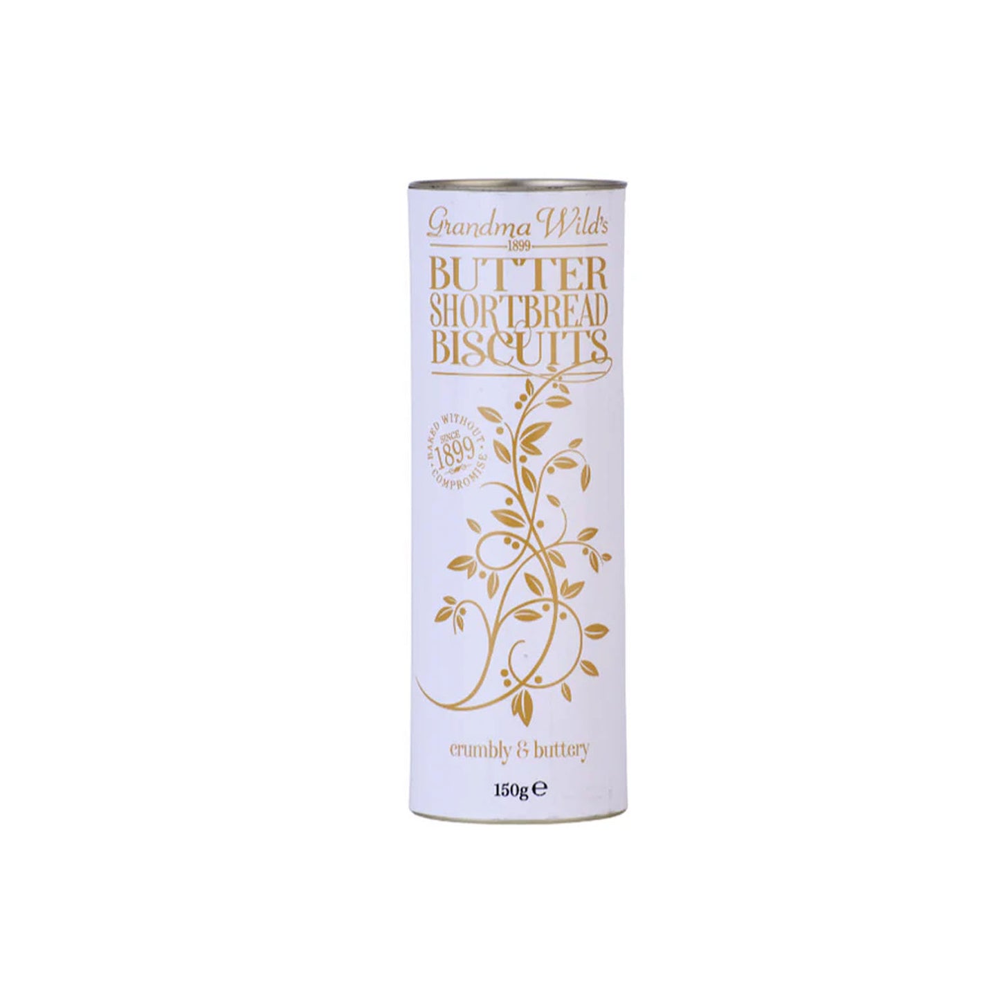 GRANDMA WILDS BUTTER SHORTBREAD BISCUITS TUBE 150g
