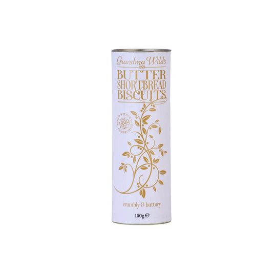 GRANDMA WILDS BUTTER SHORTBREAD BISCUITS TUBE 150g