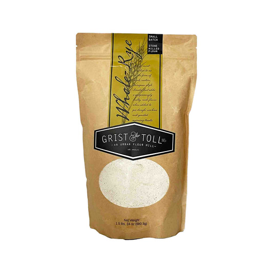 GRIST & TOLL WHOLE GRAIN RYE FLOUR 1.5lbs