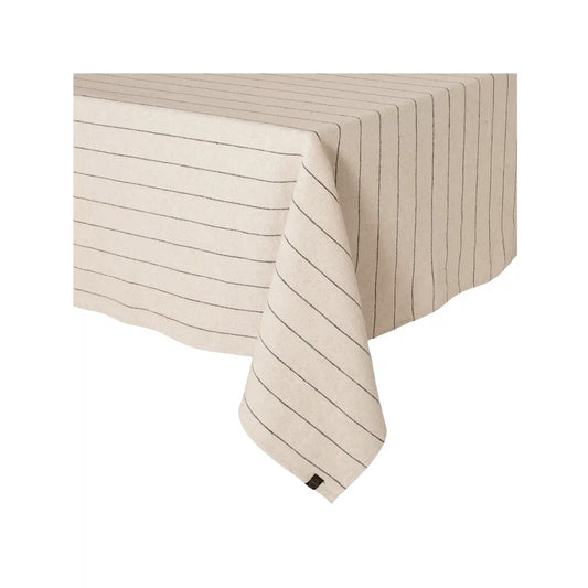 HAOMY CALVI II LINEN-COTTON TABLECLOTH - NATUREL (63" X 98")