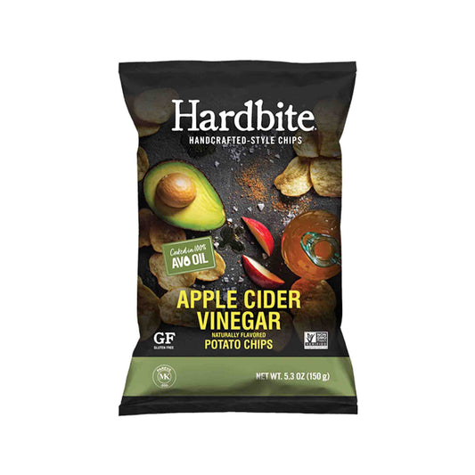 HARDBITE GLUTEN FREE APPLE CIDER VINEGAR FLAVORED POTATO CHIPS 5.2oz