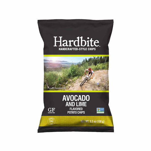 HARDBITE GLUTEN FREE AVOCADO & LIME FLAVORED POTATO CHIPS 5.2oz