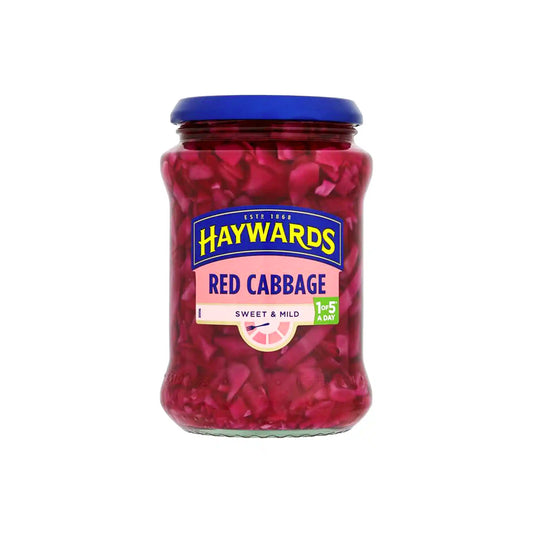 HAYWARDS SWEET & MILD PICKLED RED CABBAGE 400g