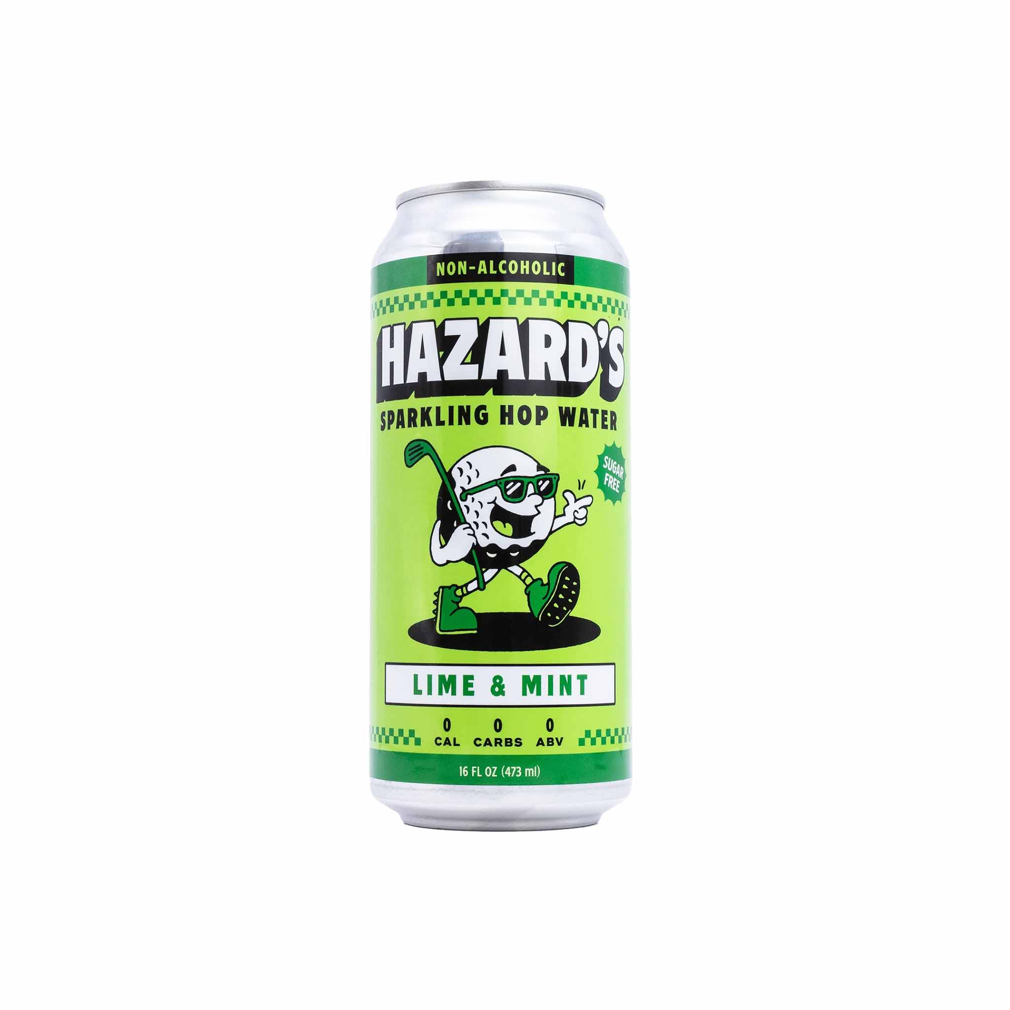 HAZARD'S LIME & MINT SPARKLING HOP WATER 16oz – monsieur marcel