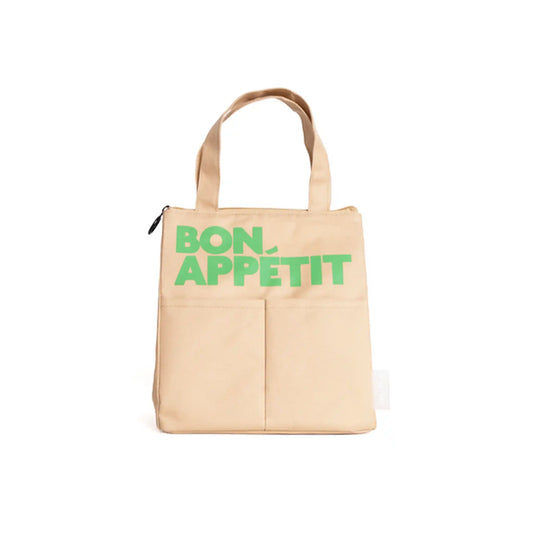 HELIO FERRETTI BON APPETIT ISOTHERMIC LUNCH BAG IN CAMEL